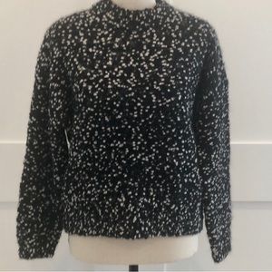 Sezane Black and White Sweater